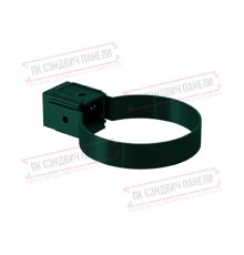 Хомут трубы Kliker ПВХ Premium зелёный инд.упак. RAL 6005