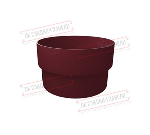 Муфта трубы соединительная ПВХ бордо RAL 3005