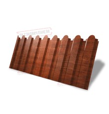Профнастил фигурный С20 - 0,45 Окрас - А, Print Elite Cherry Wood.