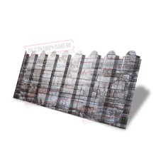 Профнастил фигурный С20 - 0,45 Окрас - А, Print Elite Fine Stone.