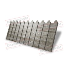 Профнастил фигурный C8 - 0,45 Print Elite Nordic Wood.
