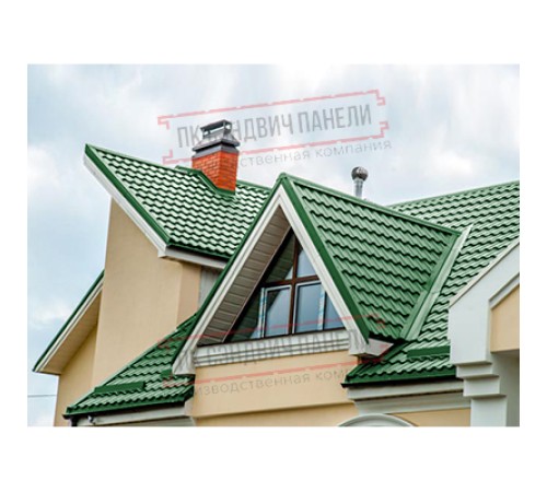 Планка ендовы верхняя 76х76х2000 Полиэстер Ral6002-0.45