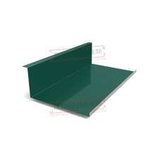 Планка примыкания нижняя 250х122х2000 ПЭ-6005-0.45