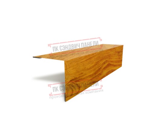 Планка угла наружного 115х115х2000 ECOSTEEL_T-ЗолотойДуб-0.5
