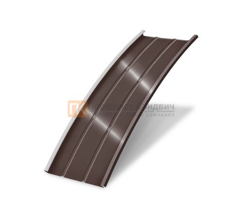 Продольно гнутый фальц профилированный 0,5 RAL 8017 Quarzit Pro Matt