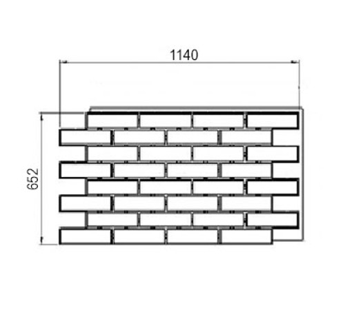 Термопанель White Hills Сити Брик Т376-40, толщина панели 60 мм