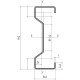 Сигма-профиль 300x80x3000-1,5 мм, оцинкованный