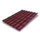 Металлочерепица Модерн RAL3005 Drap-0,45