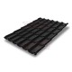 Металлочерепица Модерн RAL9005 Drap-0,45