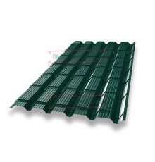 Металлочерепица Квадро профи RAL6005 Drap-0,45
