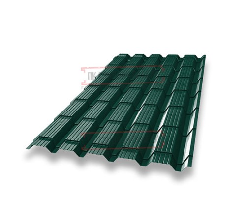 Металлочерепица Монкатта RAL6005 Satin-0,5