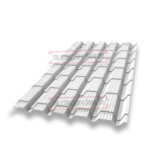 Металлочерепица Квадро профи RAL9003 Satin-0,5