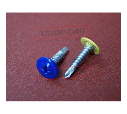 Саморезы ПШС 4,2х16 RAL 6005 (1000 шт)