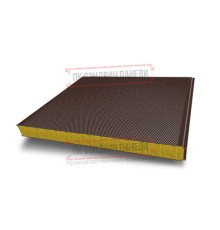 Сэндвич панели акустические стеновые с минеральной ватой, ширина 1200 мм, толщина 150 мм, 0.5/0.5, RAL8017
