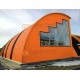 Сэндвич-панели арочные с минеральной ватой, ширина 1200 мм, толщина 30 мм, 0.5/0.5, RAL2004