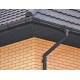Софит металлический центральная перфорация 0,5 Satin Мatt с пленкой RAL 7024 мокрый асфальт