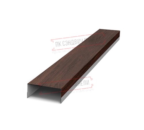 Крепежная планка верхняя Texas 0,45 Print Elite Choco Wood